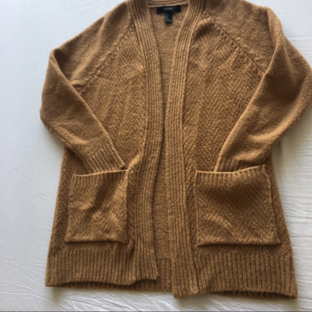 Forever 21 brown cardigan long sleeves